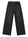 B+ab Wide-leg Jeans In Black