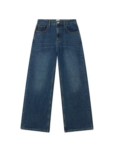 B+ab Wide-leg Jeans In Blue