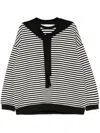 B+ab Wrap-around Scarf Sweatshirt In Schwarz