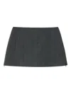 B+ab Zip Mini Skirt In Gray
