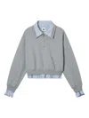 B+ab Zip-neck Sweatshirt In Blue