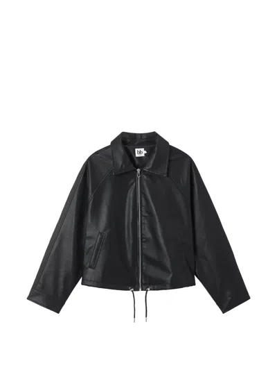 B+ab Zip-up Bomber Jacket In Black