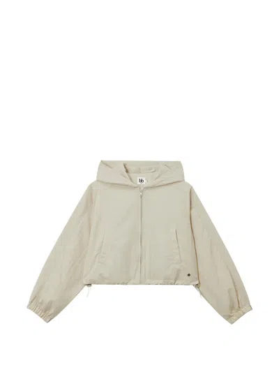 B+ab Zip-up Hooded Jacket In Neutral
