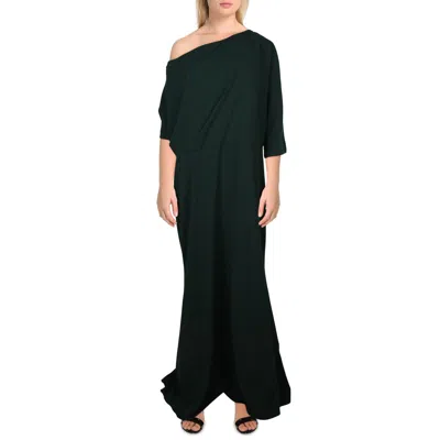 B & A By Betsy And Adam Plus Womens Off-the-shoulder Maxi Evening Dress In Silver