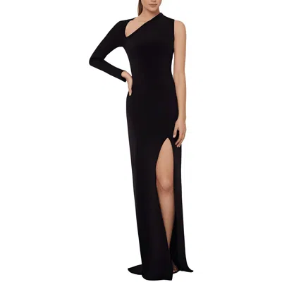B & A By Betsy And Adam Womens Asymmetric Polyester Evening Dress