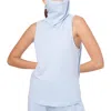 B & A By Betsy And Adam Womens Knit Attached Mask Tank Top In Blue