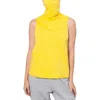 B & A By Betsy And Adam Womens Knit Attached Mask Tank Top In Yellow