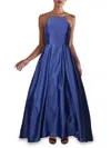 B & A BY BETSY AND ADAM WOMENS SATIN MAXI EVENING DRESS