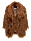 B&b Couture Bacon Short Fur Brown In Brown