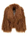 B&b Couture Bacon Short Fur Brown In Brown