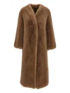 B&b Couture Biscuit Coat In Brown