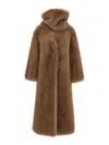 B&b Couture Biscuit Eco Fur In Brown