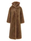 B&b Couture Biscuit Fur Brown In Brown