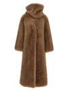 B&b Couture Biscuit Eco Fur In Brown