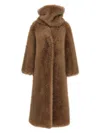 B&b Couture Biscuit Fur Brown In Brown