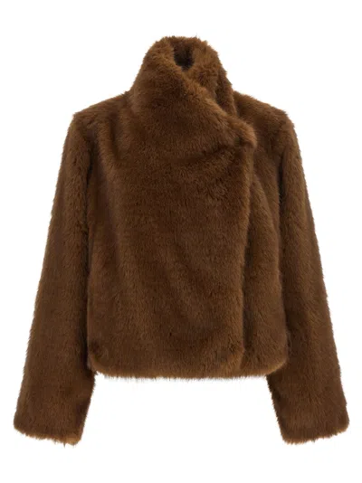 B&b Couture Coat In Brown