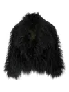 B&b Couture Ice Long-hair Lapel Coat