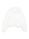 B&b Couture Hooded Faux-fur Jacket In White