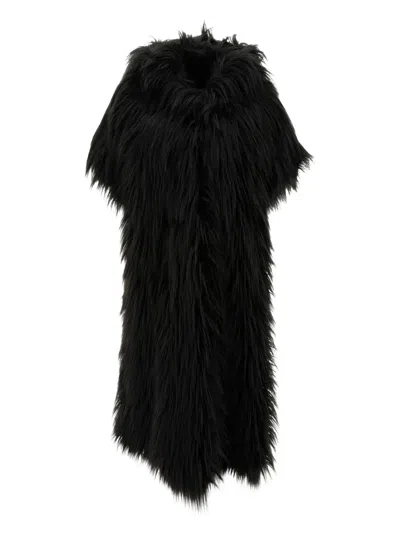 B&b Couture Tribecca Faux-fur Coat In Black