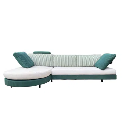 Pre-owned B & B Italia 1980s B&b Italia Antonio Citterio Sity Sofa Sectional In Green And Eggshell-- 2
