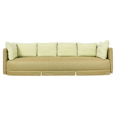 Pre-owned B & B Italia 1985 B&b Italia Ottomama Four-seat Sofa In Silk Upholstery, Italian Modern In Beige