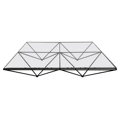 Pre-owned B & B Italia Alanda Metal Coffee Table By Paolo Piva For B&b Italia 70s In Gray