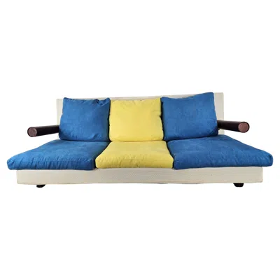 Pre-owned B & B Italia Baisity Sofa By Antonio Citterio For B&b Italia, 1980 In Blue