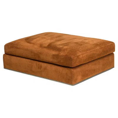 Pre-owned B & B Italia B&b Italia By Antonio Citterio Brown Velvet Richard Ottoman