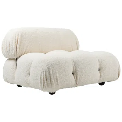 Pre-owned B & B Italia Camaleonda Lounge Chair In Boucle Wool By Mario Bellini In Sand