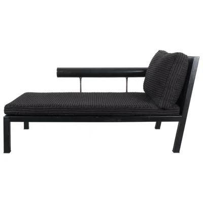 Pre-owned B & B Italia Chaise Lounge Sofa Baisity By Antonio Citterio B&b Black Bouclé By Brioni
