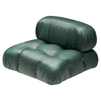 Pre-owned B & B Italia Green Leather Camaleonda By Mario Bellini, B&b Italia, Italy, 1970s