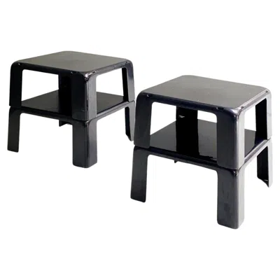 Pre-owned B & B Italia Italian Black Plastic Coffee Tables 4 Gatti By Mario Bellini For B&b, 1970s