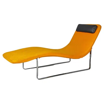 Pre-owned B & B Italia Italian Modern Orange Landscape Chaise Lounge, Jeffrey Bernett, B&b Italia, 1999