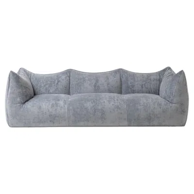 Pre-owned B & B Italia “le Bambole” Sofa By Mario Bellini For B&b Italia, Velvet Upholstery, 1970s In Gray