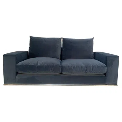 Pre-owned B & B Italia B&b Italia “marcel” 2.5-seat Sofa In Blue Velvet
