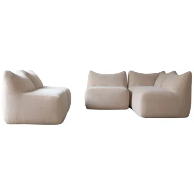 Pre-owned B & B Italia Mario Bellini Le Bambole Modular Sofa, Upholstered In Alpaca, B&b Italia, 1970s In Brown
