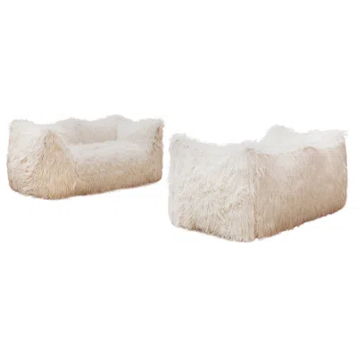Pre-owned B & B Italia Mario Bellini "le Bambole" Sofa For B&b Italia, 1971, Set Of 2 In Brown