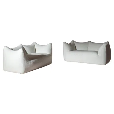 Pre-owned B & B Italia Mario Bellini Two Sofas Model "le Bambole" For B&b Italia, Italy, 1970s In Gray