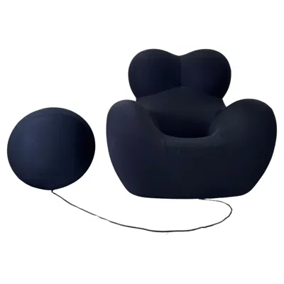 Pre-owned B & B Italia Mint Black Up5 La Big Mamma Up 2000 Chair & Up6 Ottoman Gaetano Pesce B&b Italia