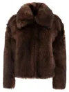 B&w Shearling Coat