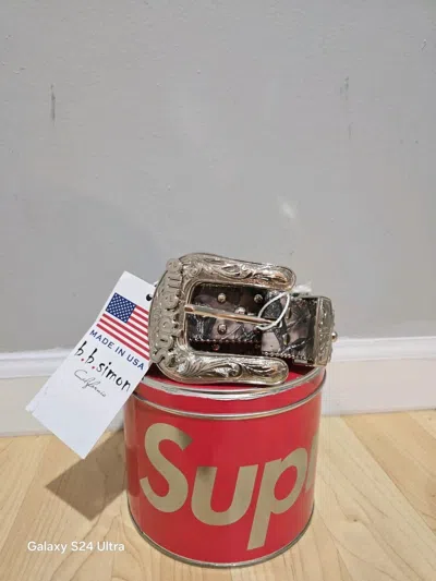 Pre-owned B B Simon X Supreme Bb Simon Belt In Brown