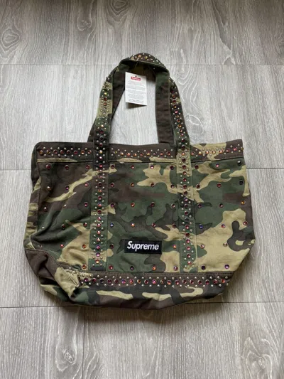 Pre-owned B B Simon X Supreme B.b Simon Camo Tote Bag In Multi