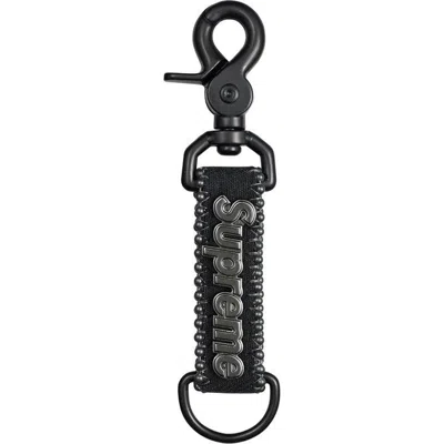 Pre-owned B B Simon X Supreme / B.b. Simon Denim Keychain Black