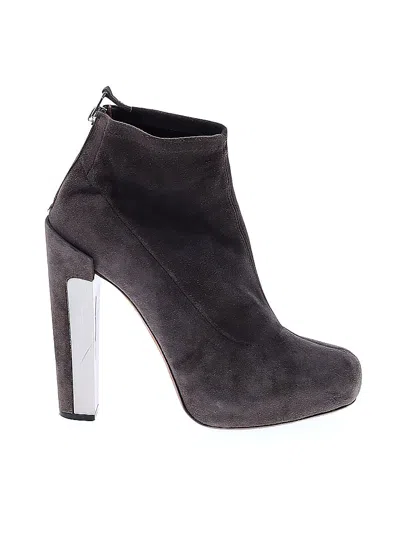Pre-owned B Brian Atwood Ankle Boots In Gray