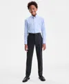 B By Brooks Brothers Big Boys Classic Flat-front Pants In Multi
