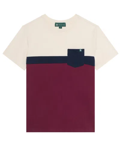 B By Brooks Brothers Kids' Big Boys Color Block Pocket Short Sleeve T-shirt In Multi