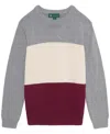 B By Brooks Brothers Big Boys Color Block Sweater In Gray