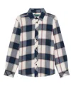 B By Brooks Brothers Big Boys Plaid Long-sleeve Shirt In Gray