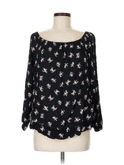 Pre-owned B Collection By Bobeau 3/4 Sleeve T-shirt In Black