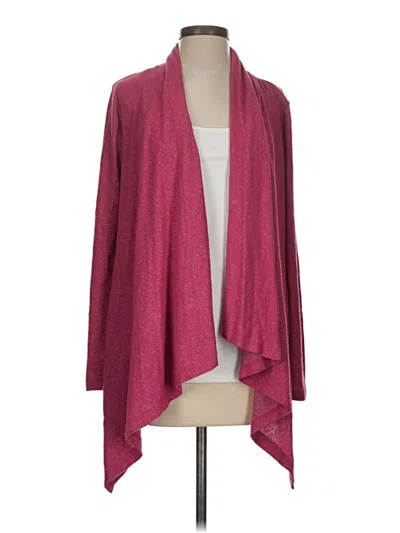Pre-owned B Collection By Bobeau Cardigan Sweater In Burgundy